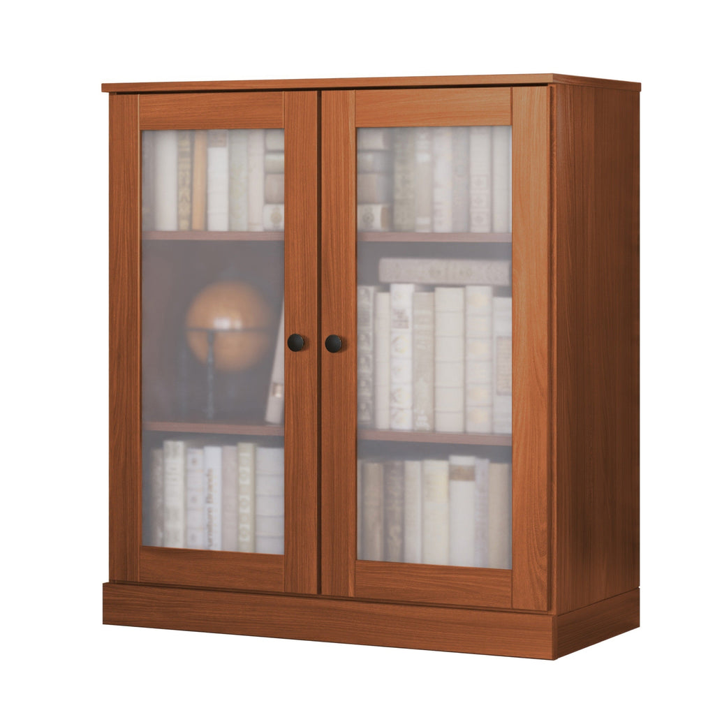 100% Solid Wood 3-shelf Bookcase with Optional Doors by Palace Imports