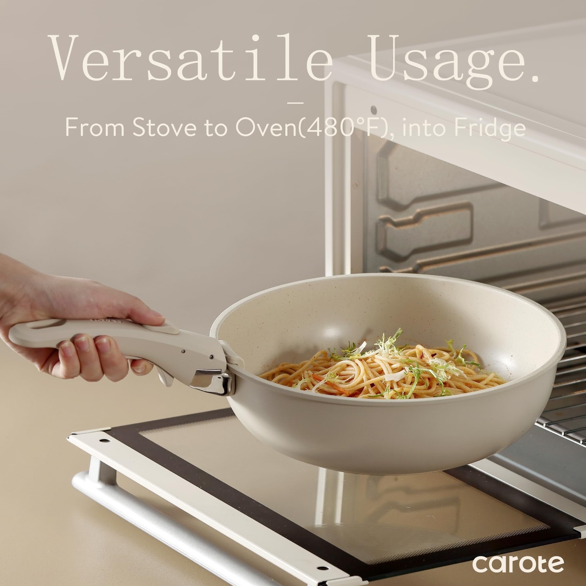 11pcs Pots and Pans Set, Nonstick Cookware Set Detachable Handle,Induction Kitchen Cookware Sets Non Stick with Removable Handle