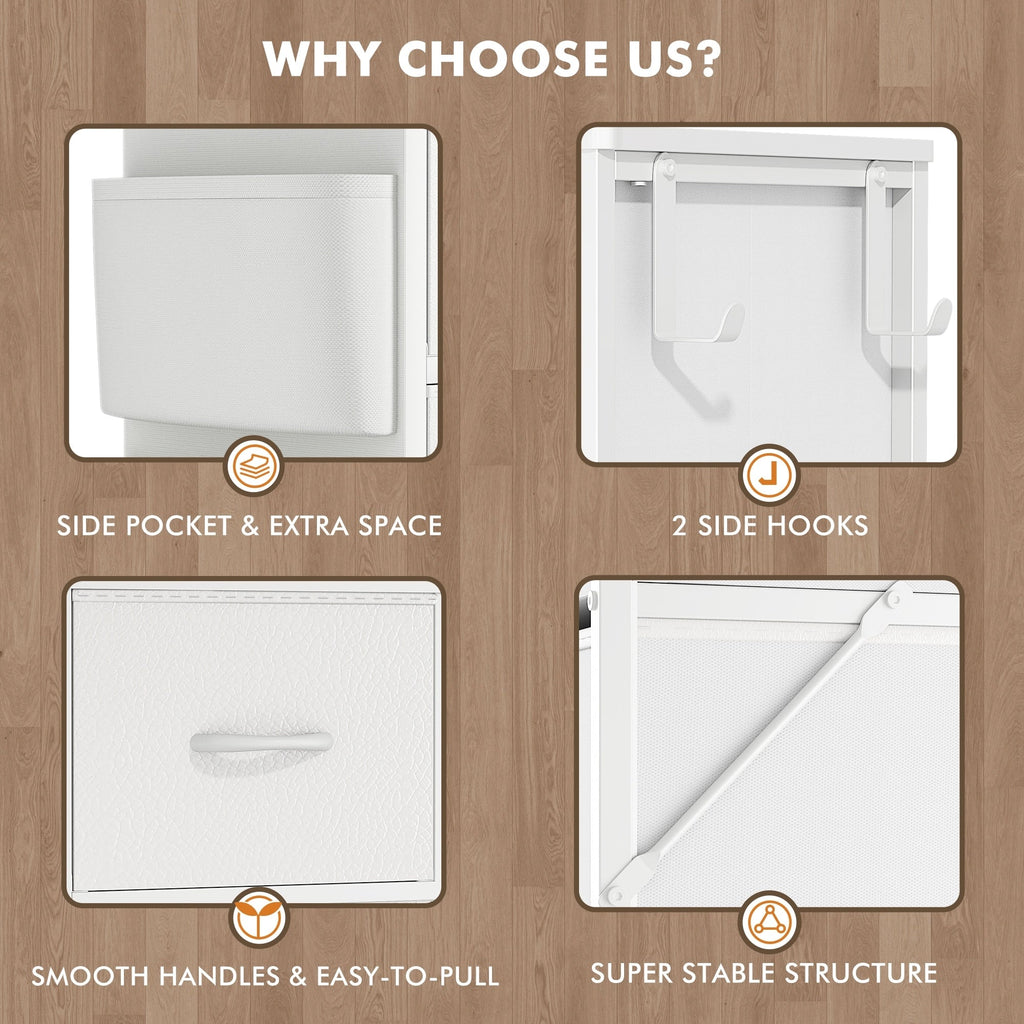 12 Drawer Dresser Fabric Tall Dressers for Bedroom Chest of Drawers