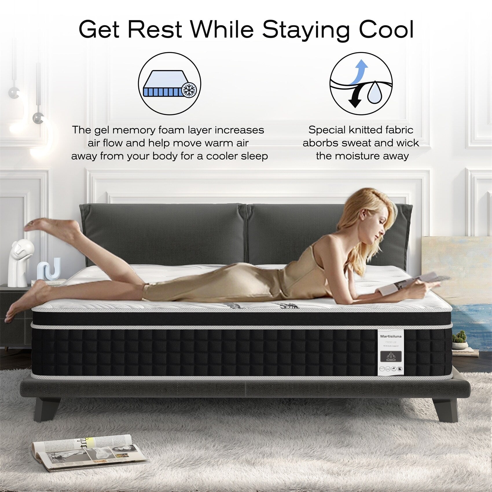 12-inch Hybrid Gel Memory Foam Mattress in a Box