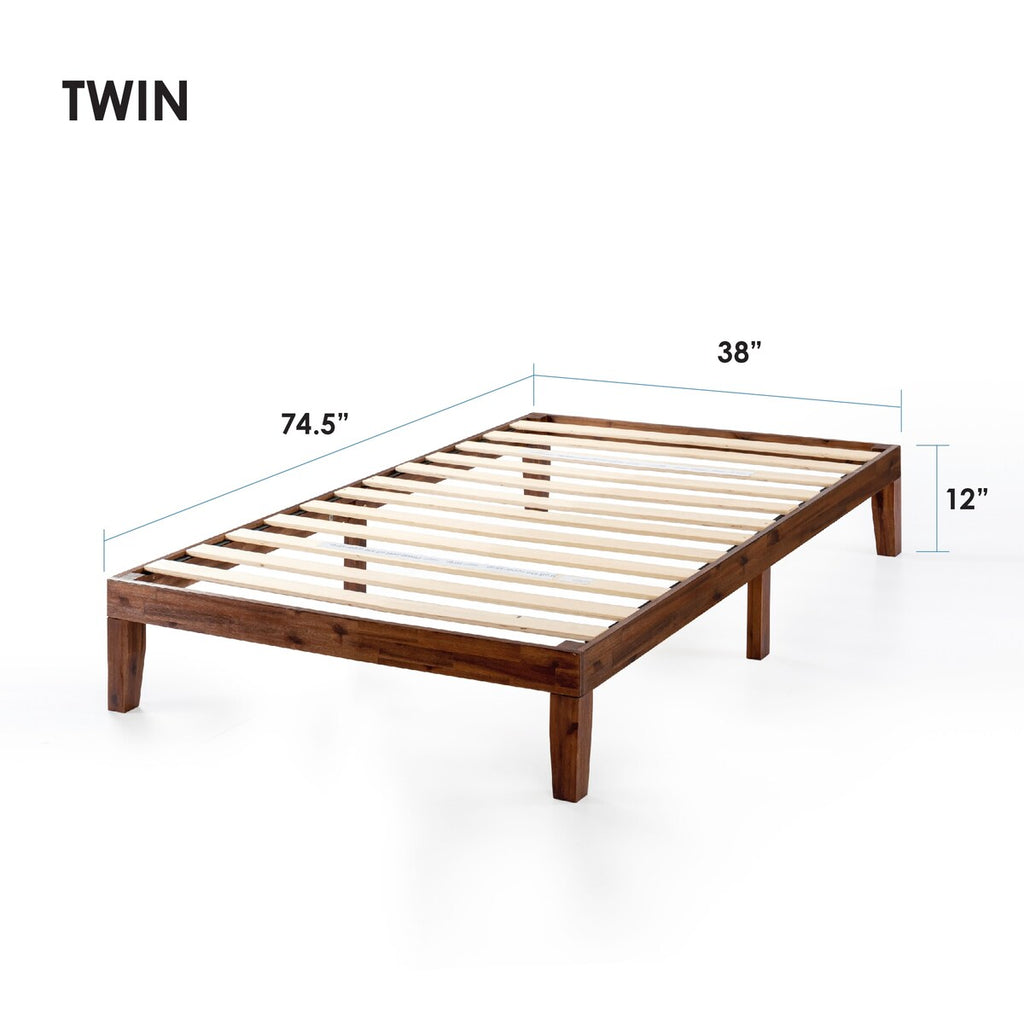 12 Classic Solid Wood Platform Bed Frame