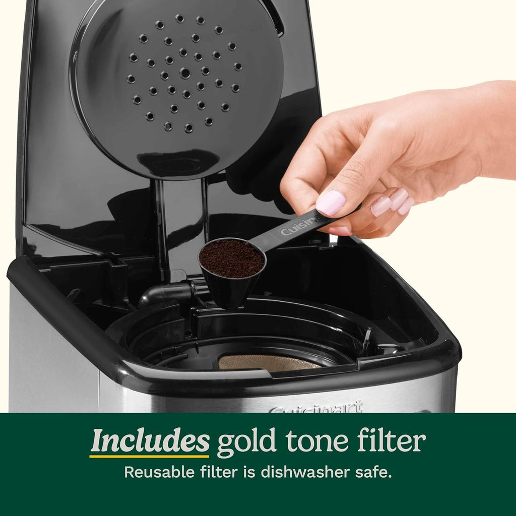 14-Cup Programmable Coffee Maker, Glass Carafe, Brew Strength Control, 1-4 Cup Setting, Stainless Steel