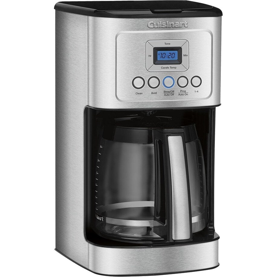 14-Cup Stainless Steel Coffee Maker, Glass Carafe, Fully Automatic, Brew Strength Control