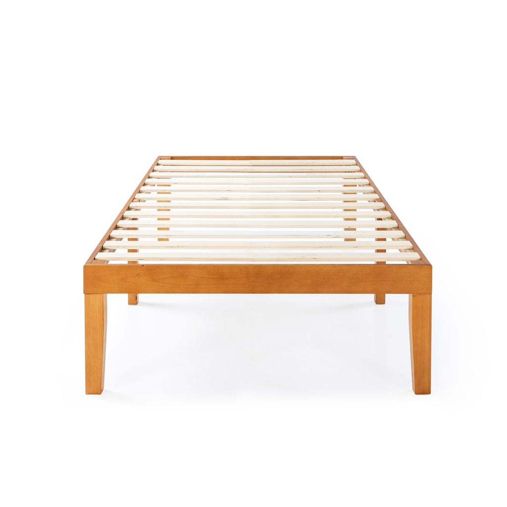 16 Inch Classic Solid Wood Platform Bed Frame in Multiple Finishes