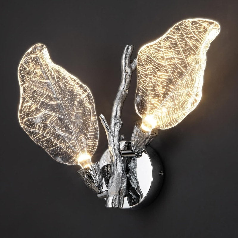 KAYLA 2-Light Bionic Leaf Wall Sconce