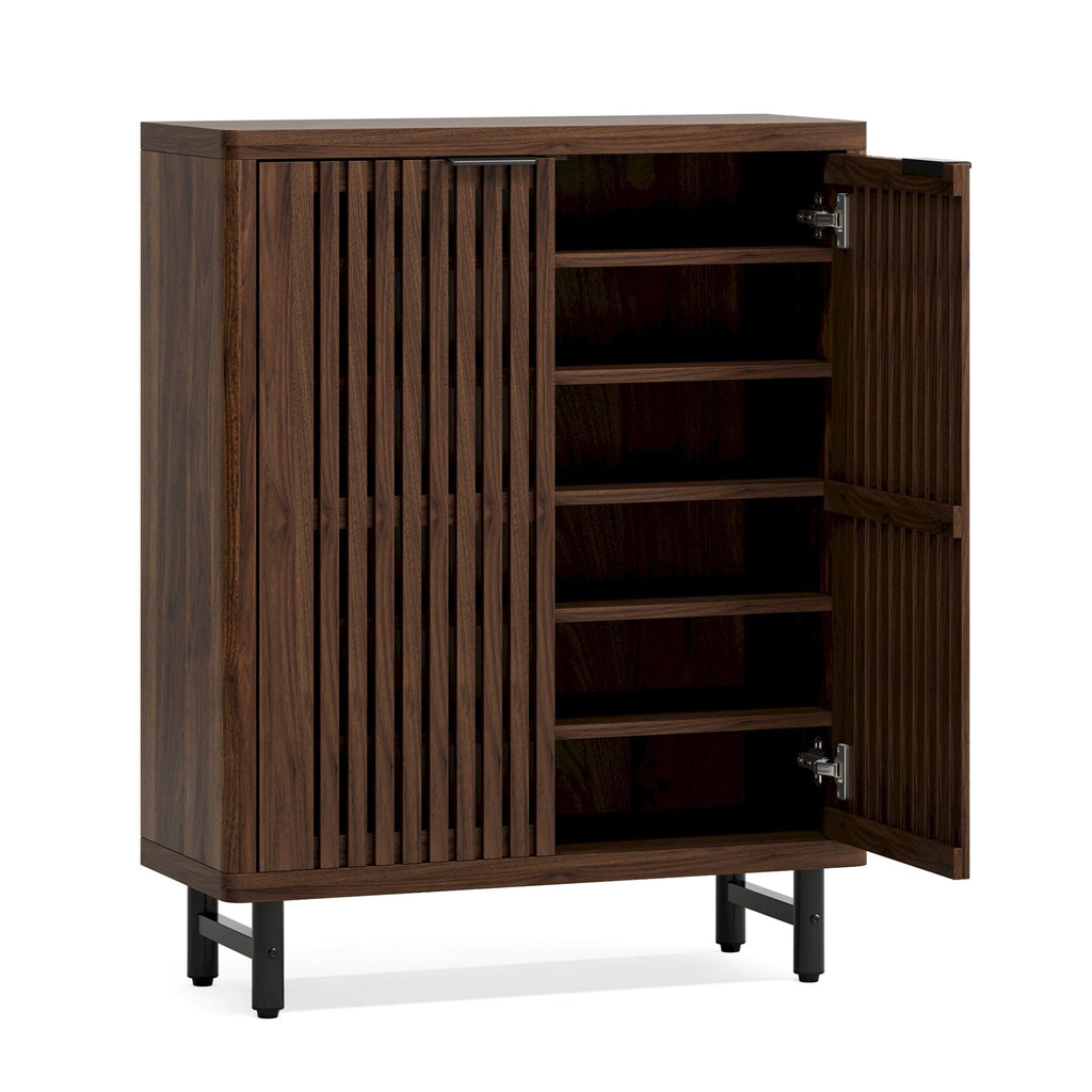 24 Pairs Shoe Storage Cabinet with Door for Entryway Living Room