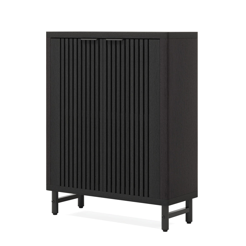 24 Pairs Shoe Storage Cabinet with Door for Entryway Living Room