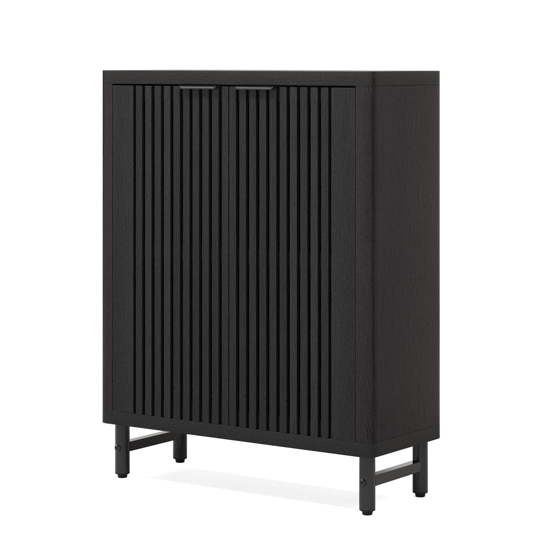 24 Pairs Shoe Storage Cabinet with Door for Entryway Living Room