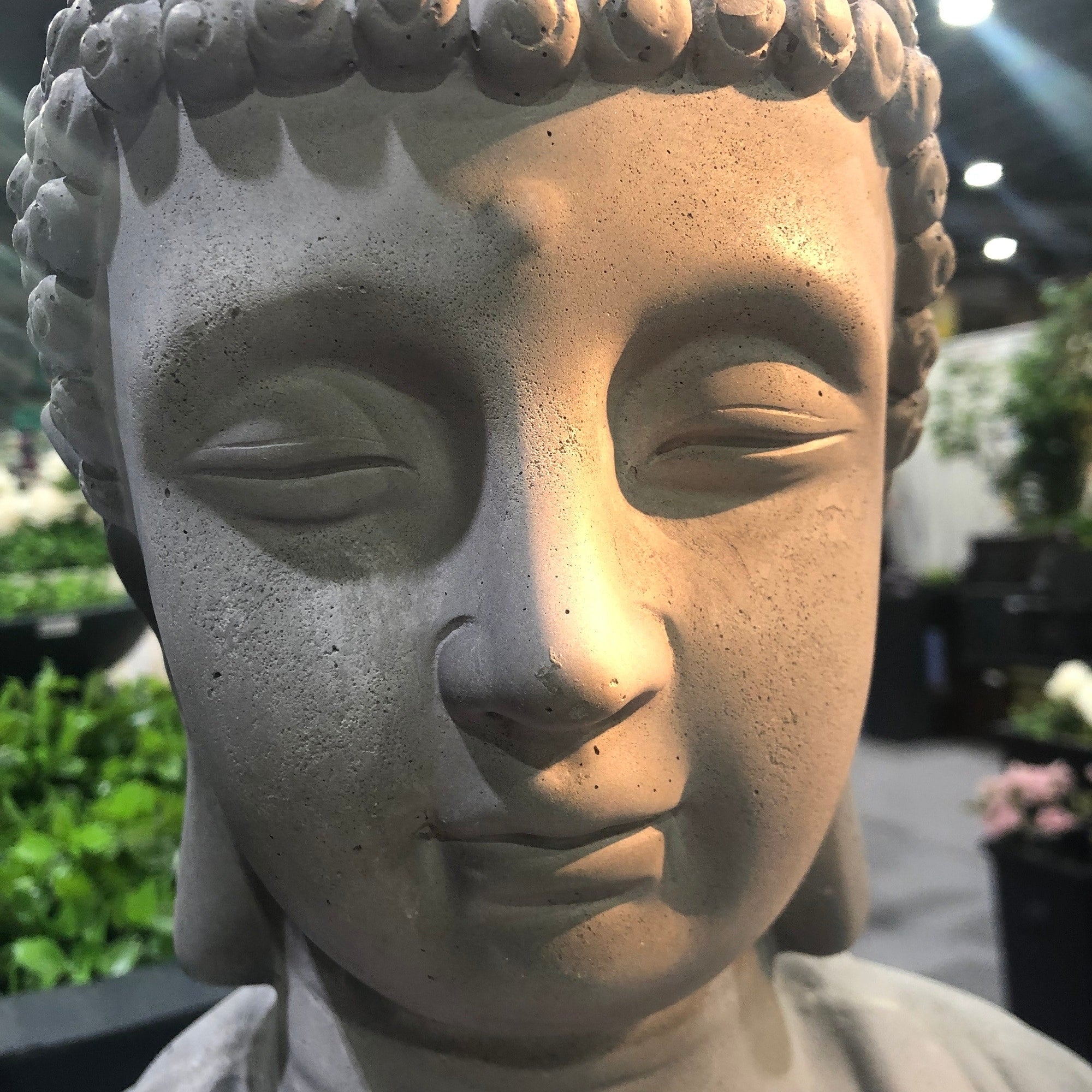 25.6-in. Lightweight Concrete Meditating Buddha Statue