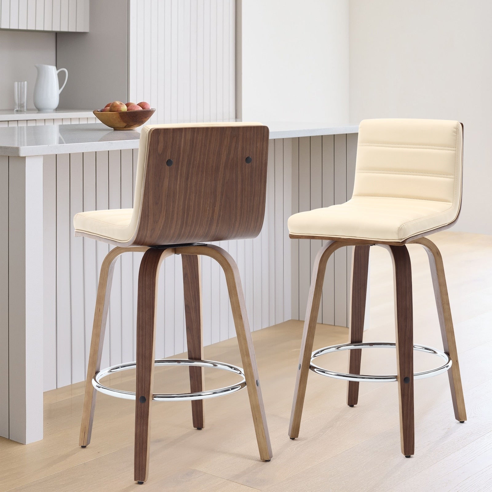 26/29 Faux Leather Swivel Bar/Counter Stools, Set of 2/3
