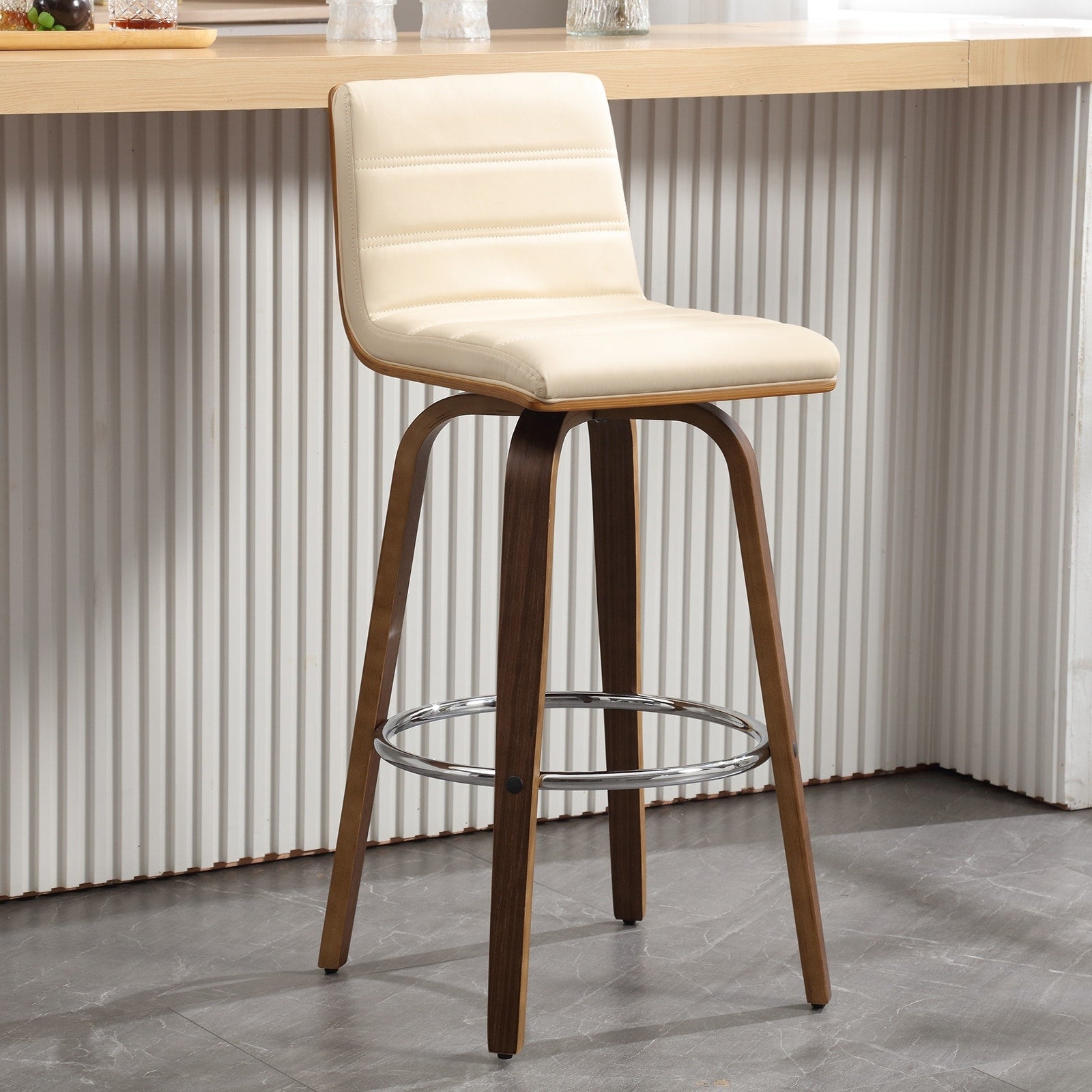 26/29 Faux Leather Swivel Bar/Counter Stools, Set of 2/3