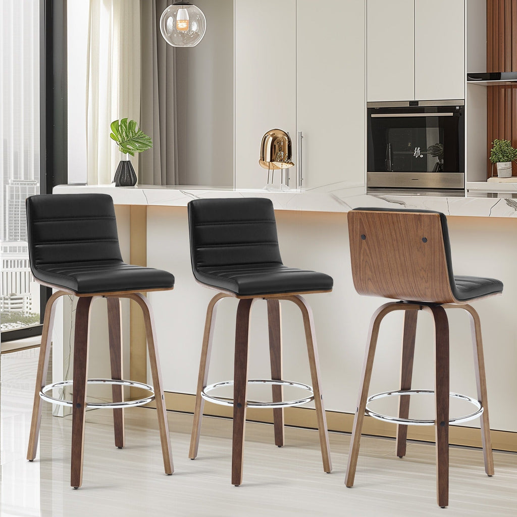 26/29 Faux Leather Swivel Bar/Counter Stools, Set of 2/3