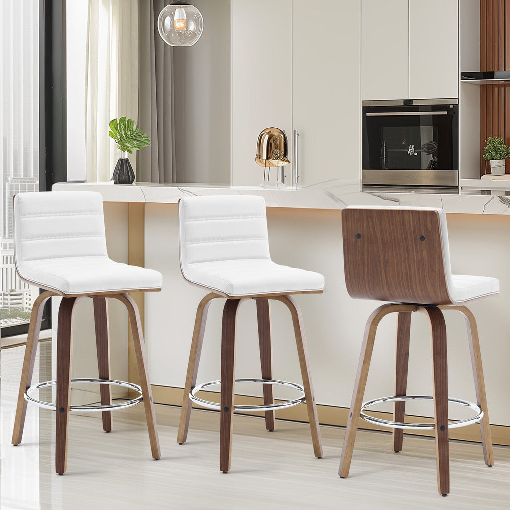 26/29 Faux Leather Swivel Bar/Counter Stools, Set of 2/3