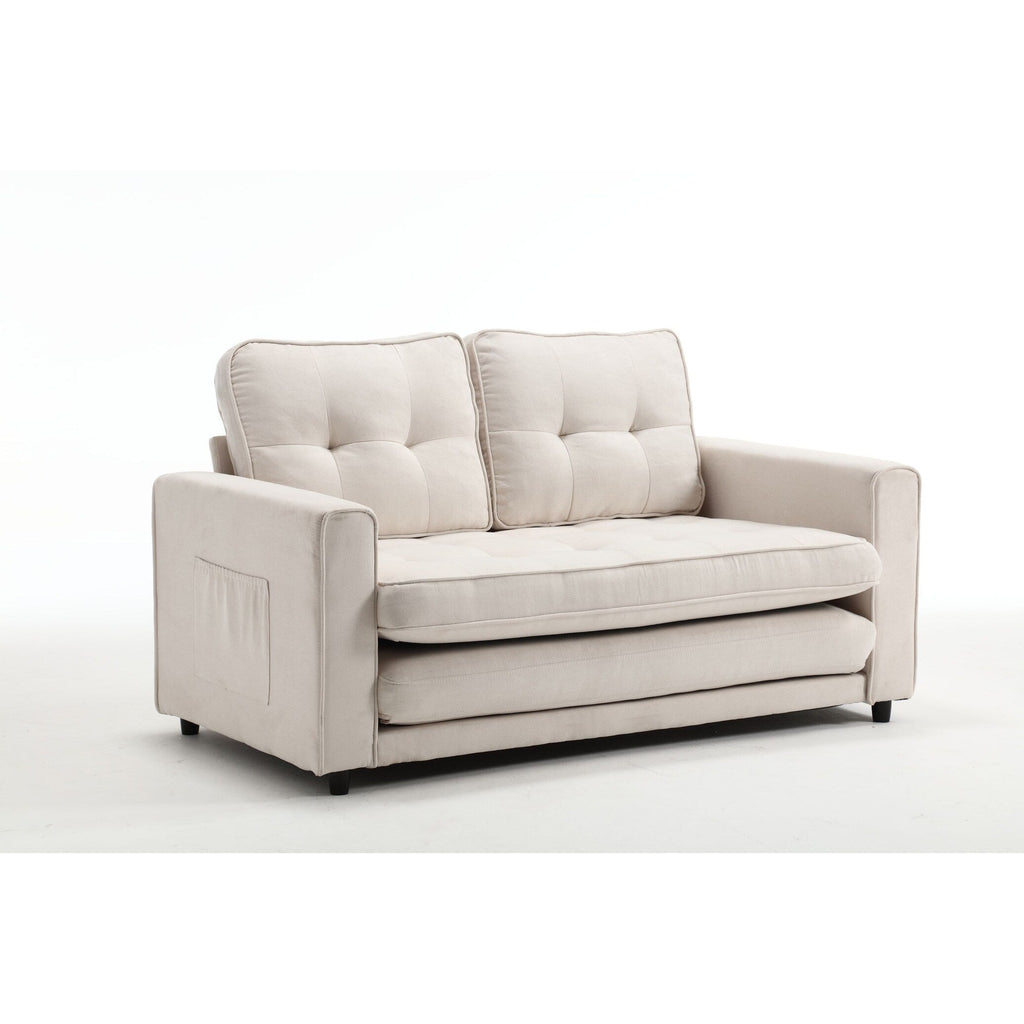 3 Fold Convertible Futon Couch Sleeper Sofa Bed
