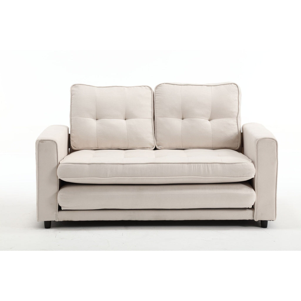 3 Fold Convertible Futon Couch Sleeper Sofa Bed