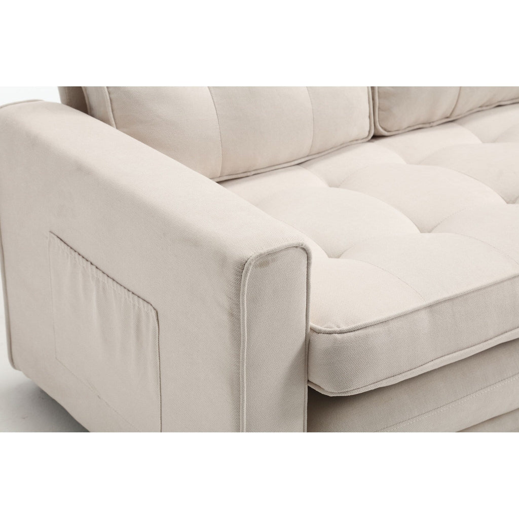3 Fold Convertible Futon Couch Sleeper Sofa Bed