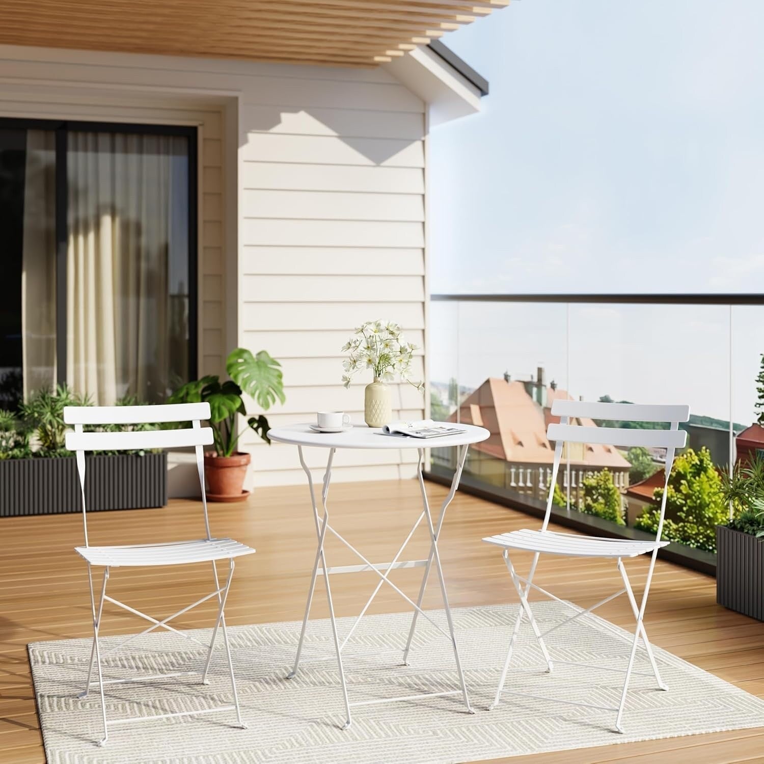 3 Pieces Patio Bistro Sets