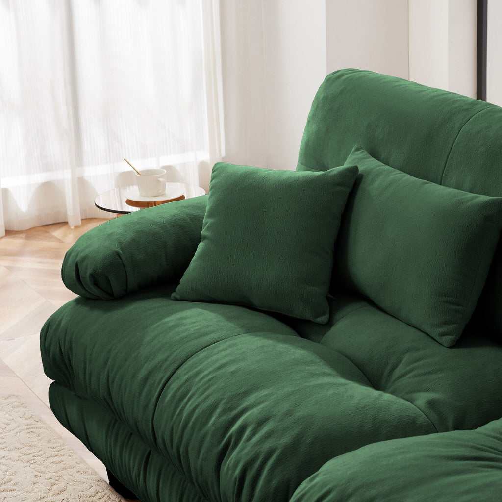 3-Seat Modular Sectional Sofa Deep Seat Couch L Shaped Cloud Couch with Convertible Ottoman for Living Room