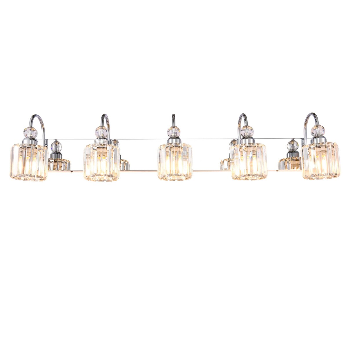 Chrome/ Black/ Gold Modern Over Mirror Crystal Bathroom Restroom Wall Lighting Fixtures Bath Lights Vanity Light
