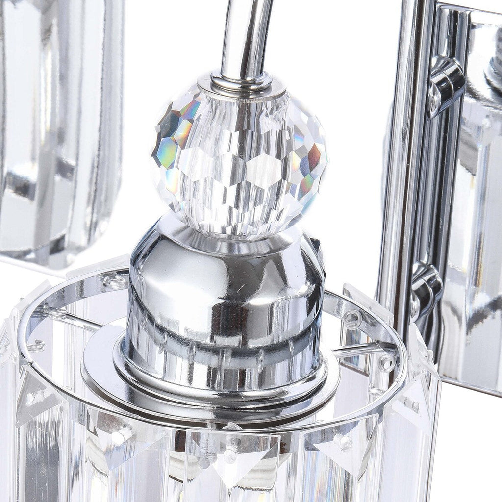 Chrome/ Black/ Gold Modern Over Mirror Crystal Bathroom Restroom Wall Lighting Fixtures Bath Lights Vanity Light