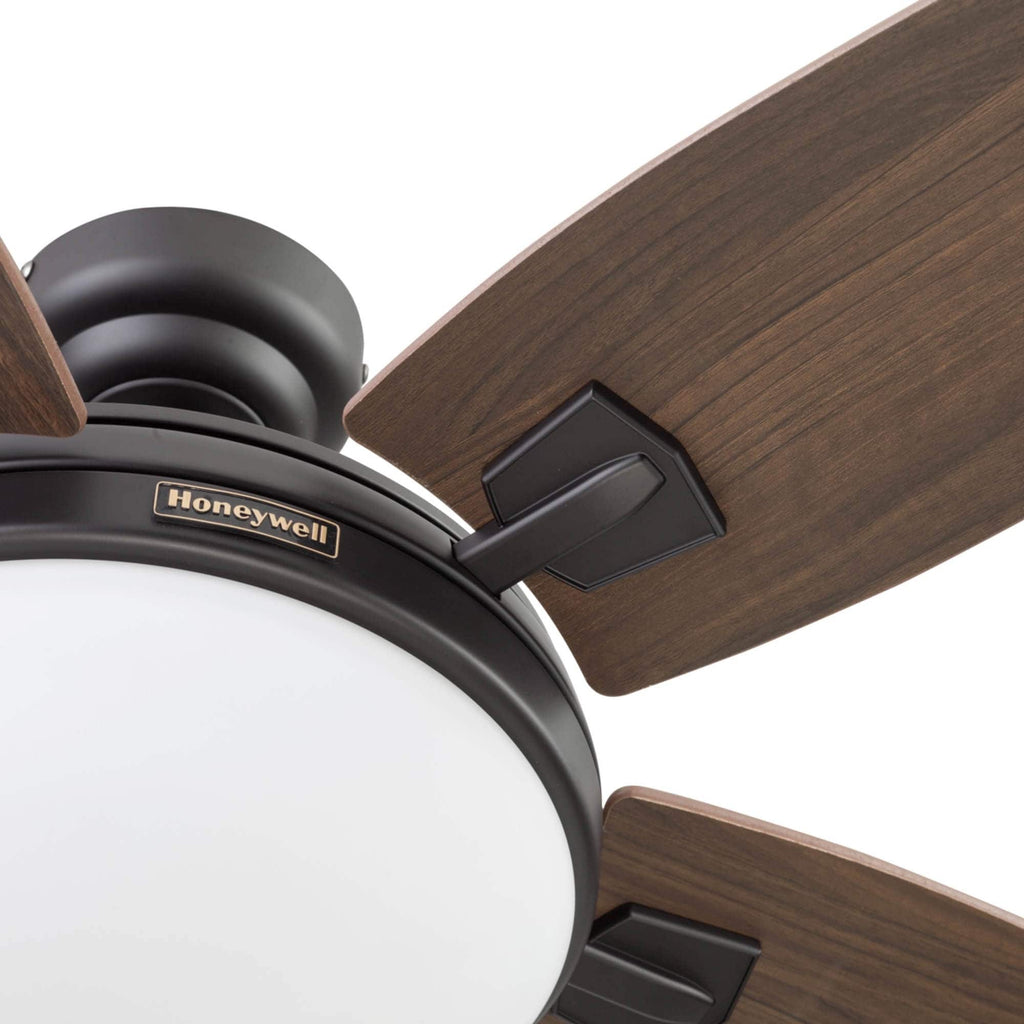 48 Honeywell Carmel Ceiling Fan with Integrated Light and Remote