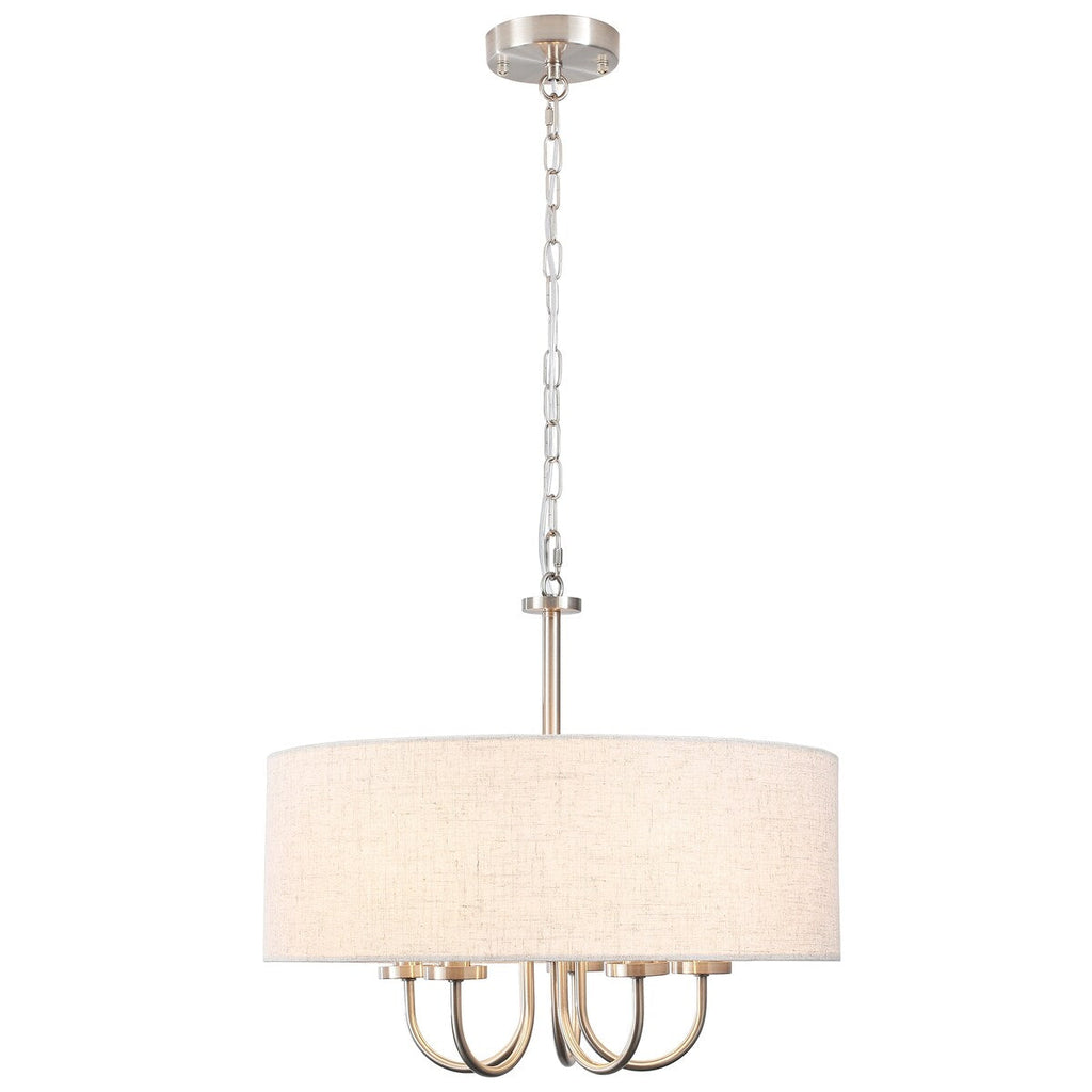 5-Light Modern Semi Flush Mount Ceiling Light for Dining Room Bedrooms Living Room - N/A