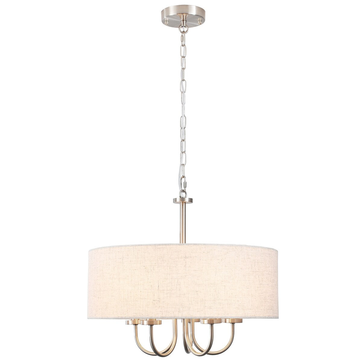 5-Light Modern Semi Flush Mount Ceiling Light for Dining Room Bedrooms Living Room - N/A