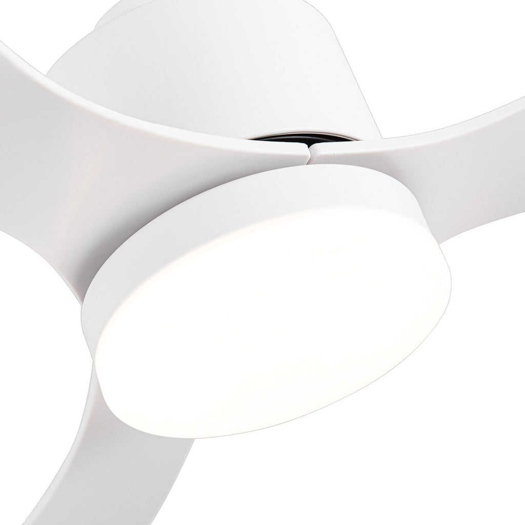 52 Inch LED Ceiling Fan with Lights Remote(3-Blade)