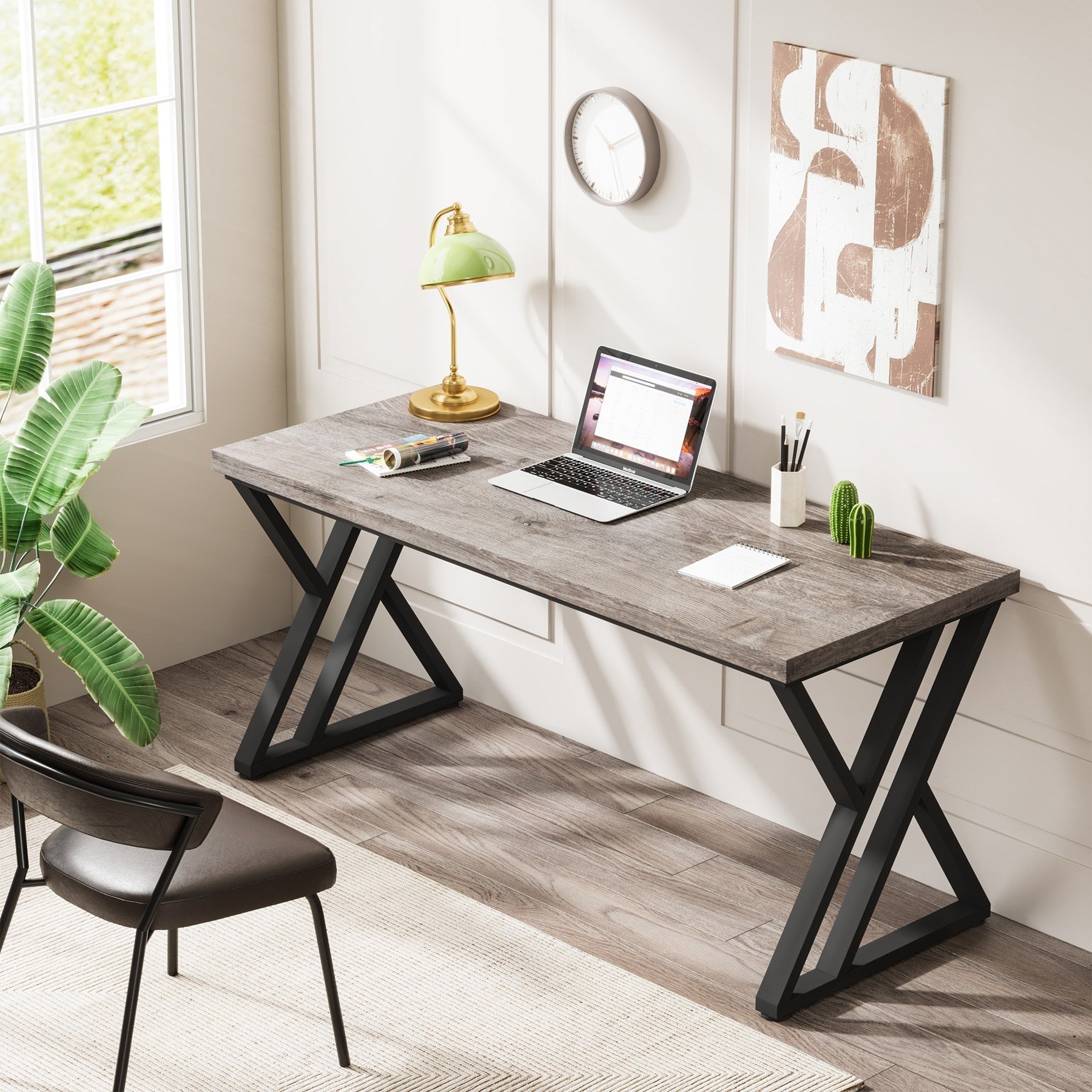 55 Heavy Duty Computer Desk, Office Desk