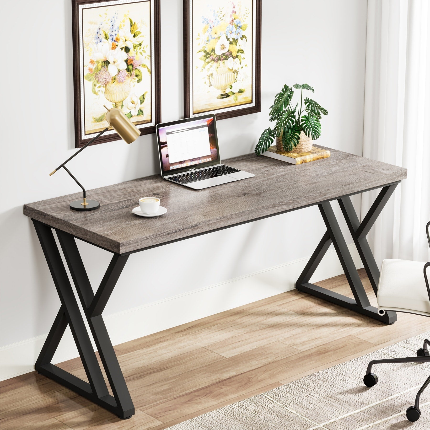 55 Heavy Duty Computer Desk, Office Desk