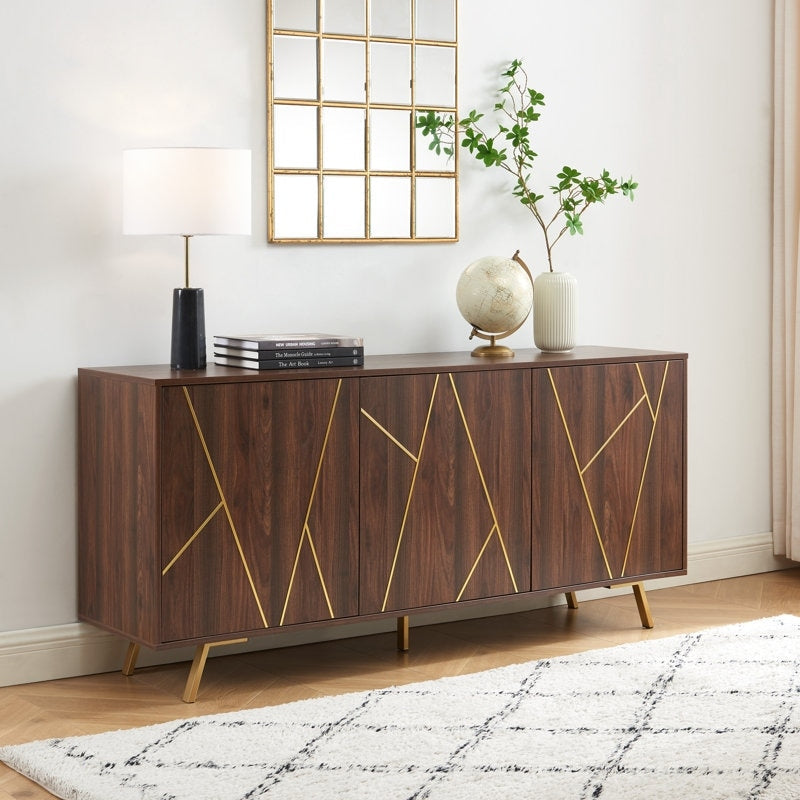 63'' W Wood Buffets and Sideboards Storage Cabinet
