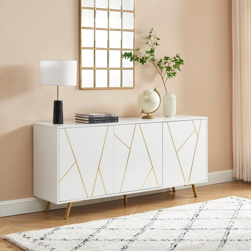 63'' W Wood Buffets and Sideboards Storage Cabinet