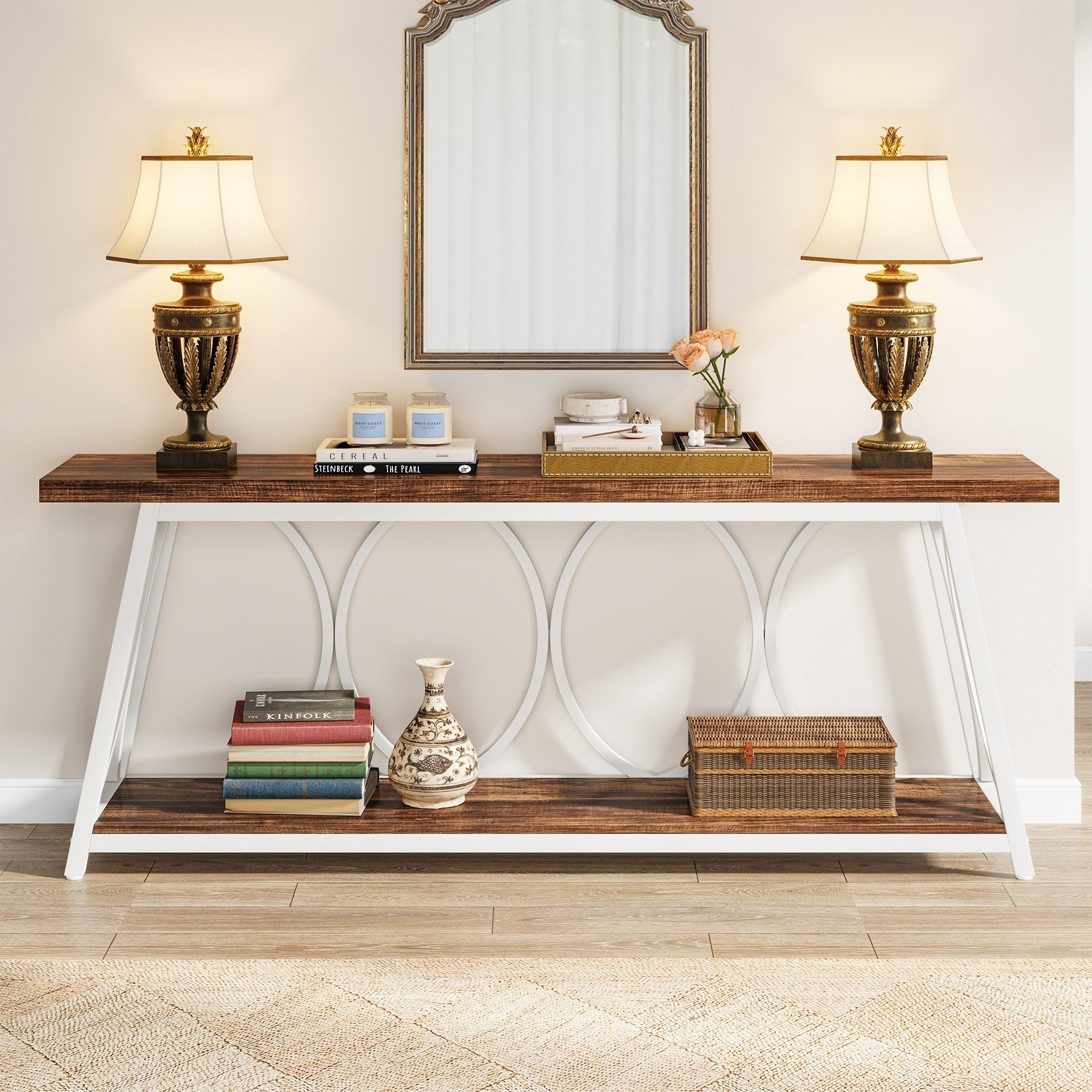 70.9 inch Extra Long Console Table Sofa Accent Table for Living Room