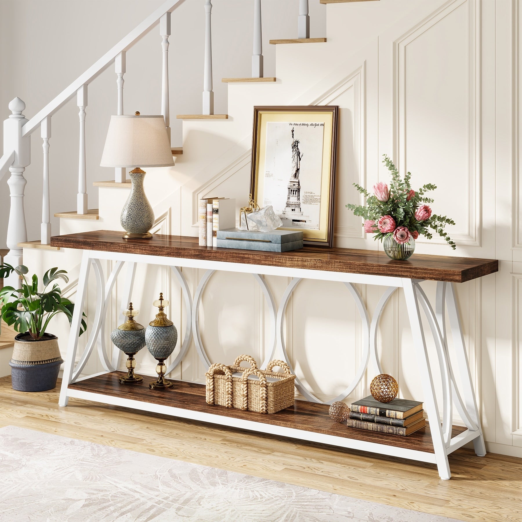 70.9 inch Extra Long Console Table Sofa Accent Table for Living Room