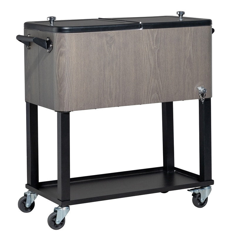 80QT Patio Rolling Beverage Cooler - 80 QT