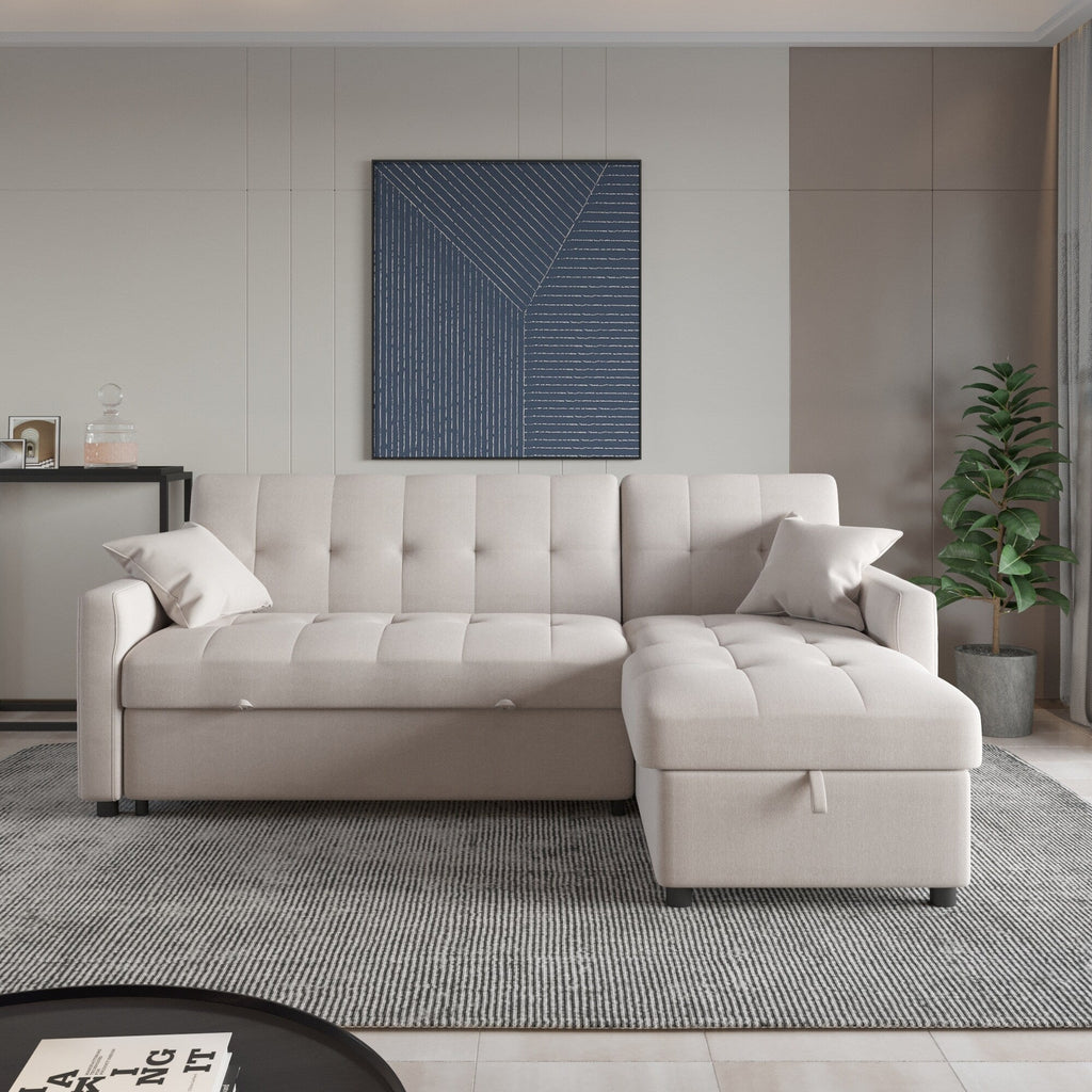 82'' Wide Reversible Sleeper Sofa & Chaise