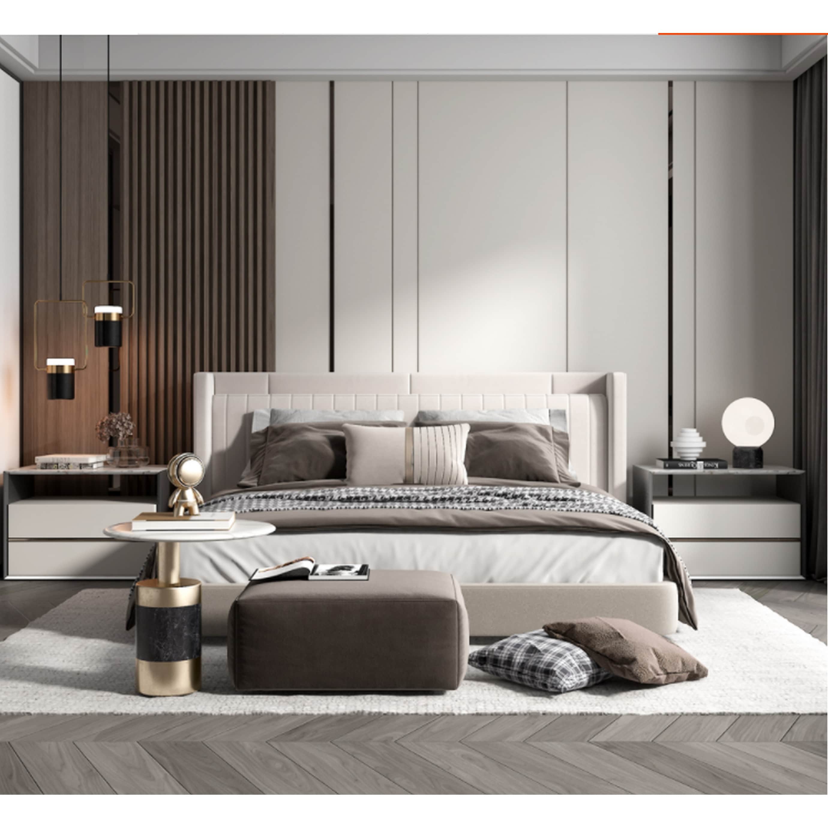 93 in. x 6 in x 0.8 in. Solid Wood Wall Siding Board - 3pc+1pc EndTrim