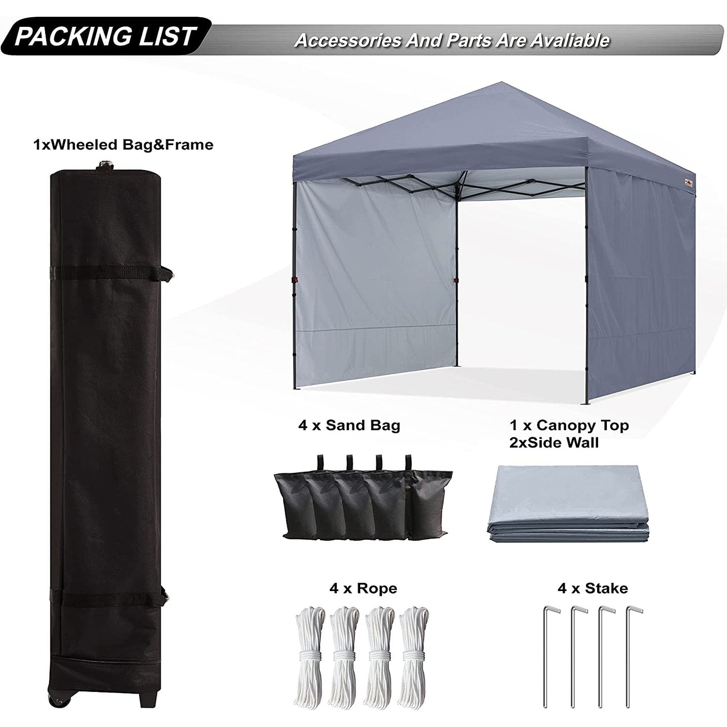 ABCCANOPY Durable Easy Pop up Canopy Tent Outdoor canopy tent