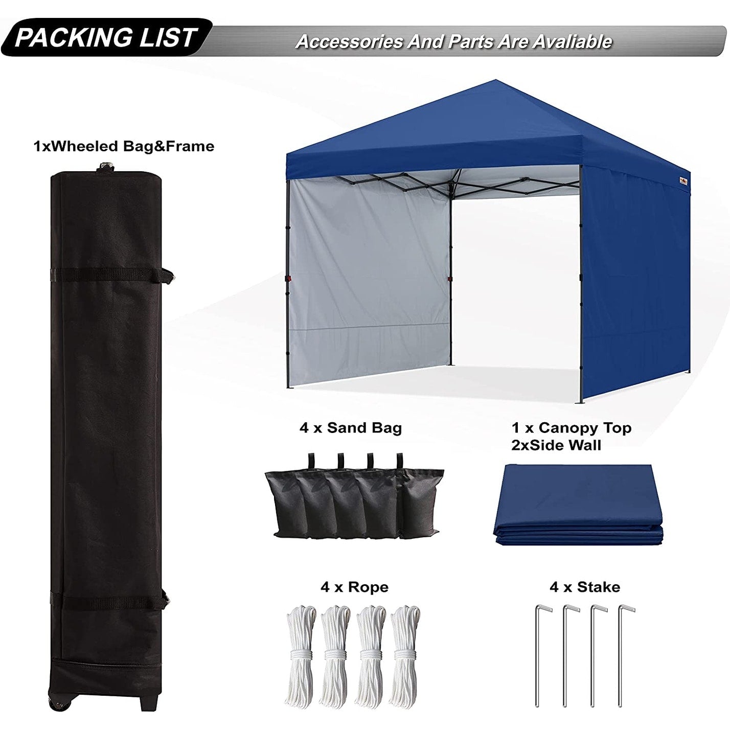 ABCCANOPY Durable Easy Pop up Canopy Tent Outdoor canopy tent