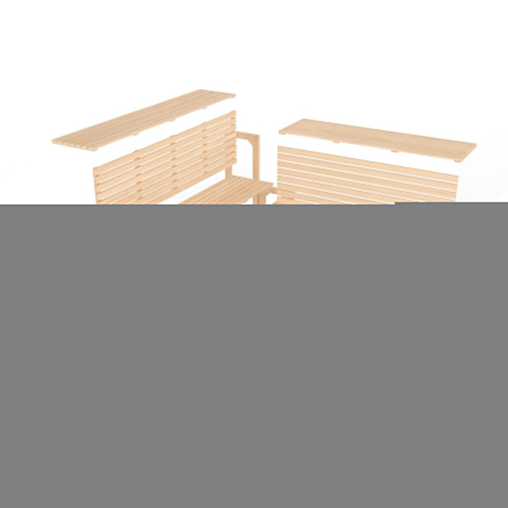 ALEKO 5-6 Person Wood Indoor Wet Dry Sauna with Electrical Heater - 75 x 75 x 83 inches
