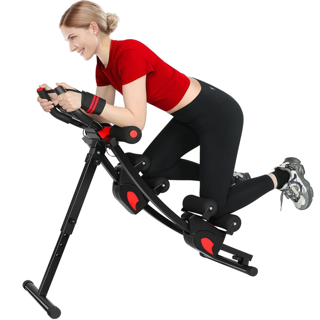 Ab Machine Foldable Core Abdominal Exercise Trainer Home Gym Fitness