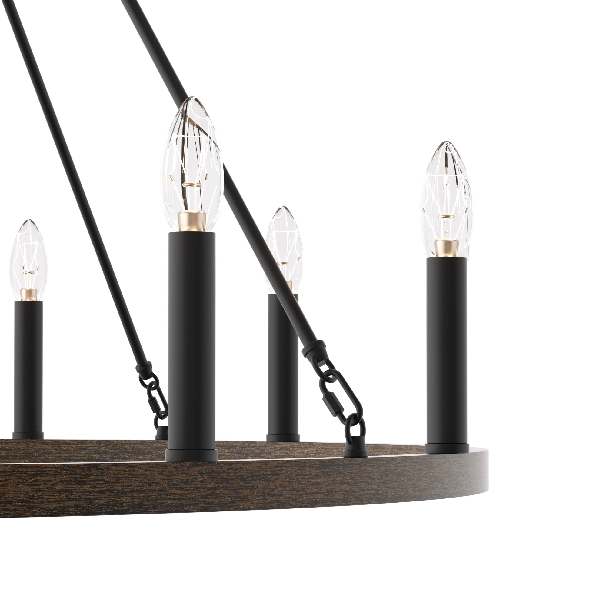 Acroma 12-light Farmhouse 40In Wagon Wheel Chandelier with UL - 40'' D x 138'' H