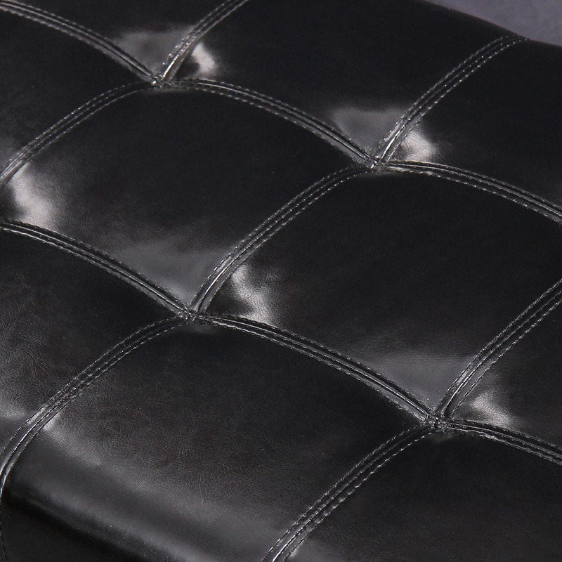 Adeco 50 Bonded Leather Storage Ottoman Bench