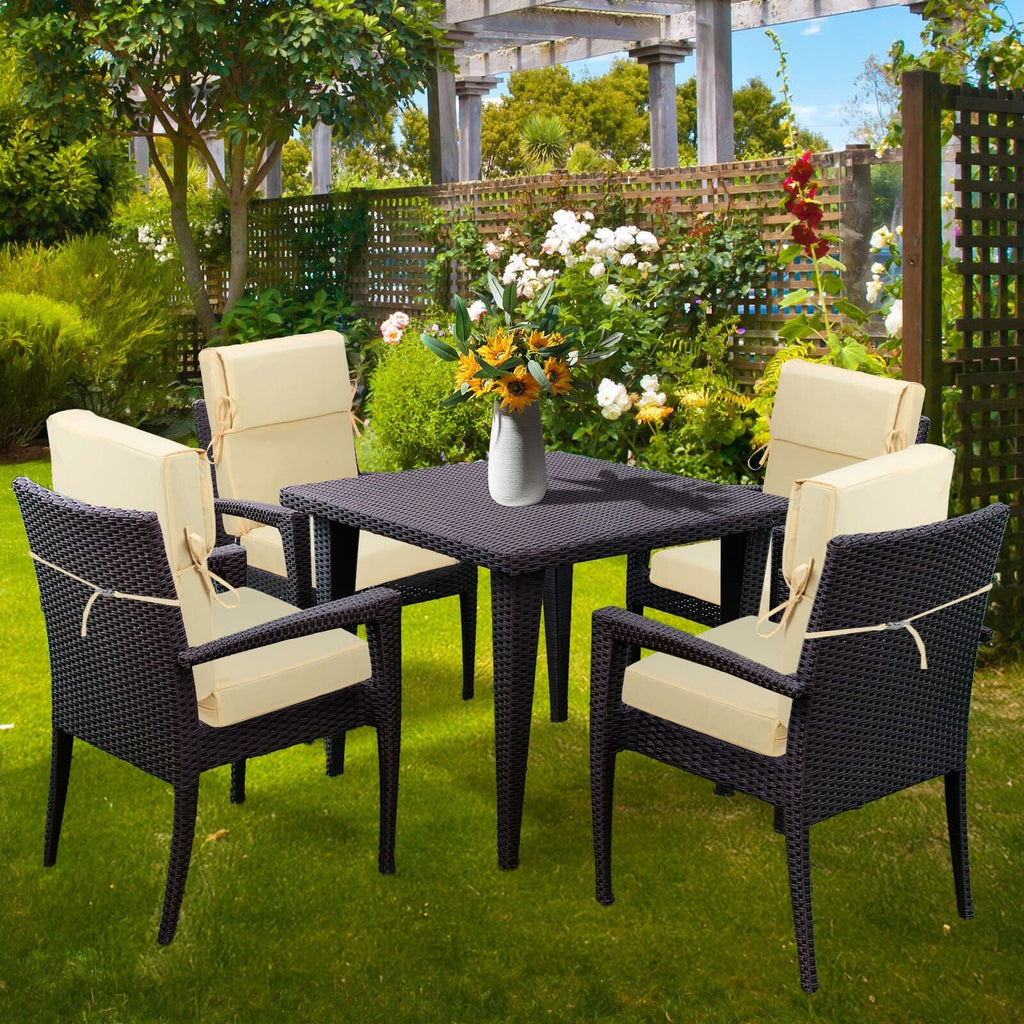 Aoodor Patio High Back Chair Cushions Set of 4, 46x21x4 Inches(Only Cushions)
