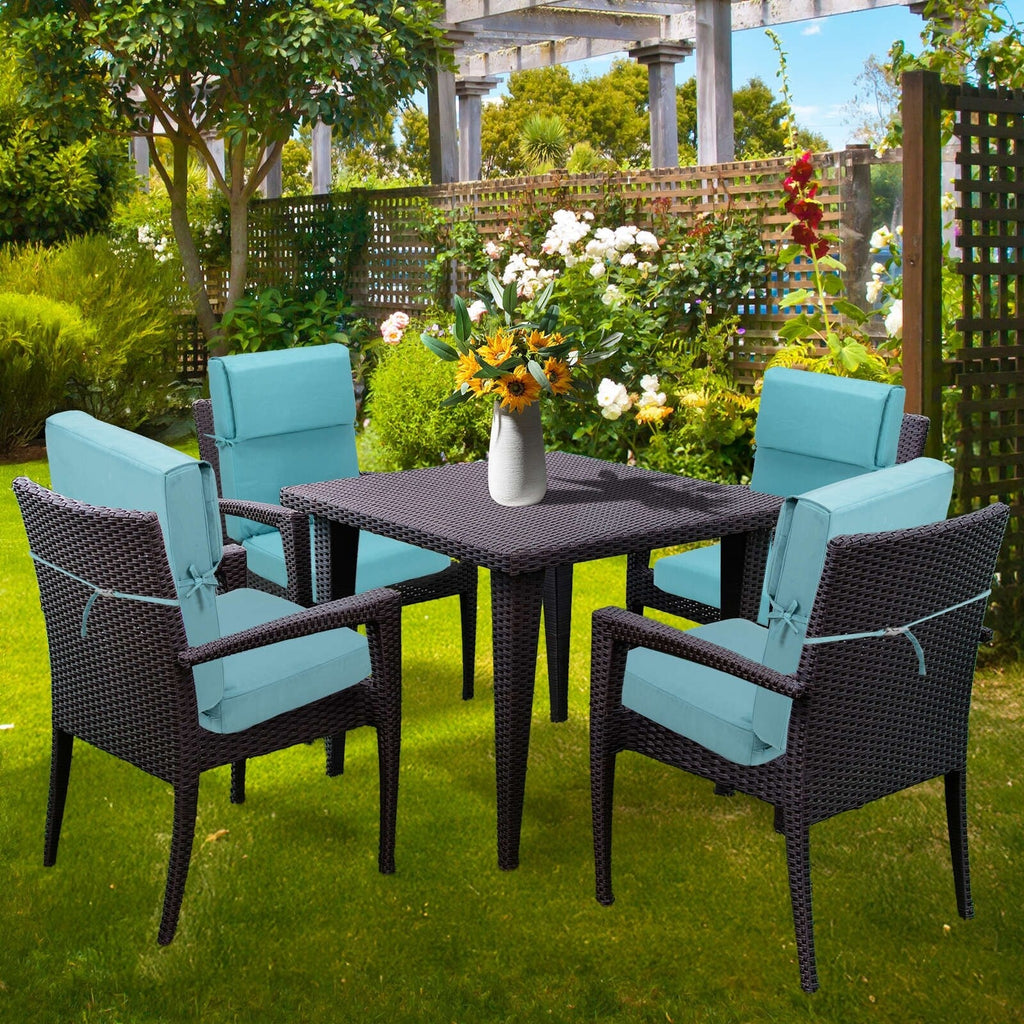 Aoodor Patio High Back Chair Cushions Set of 4, 46x21x4 Inches(Only Cushions)