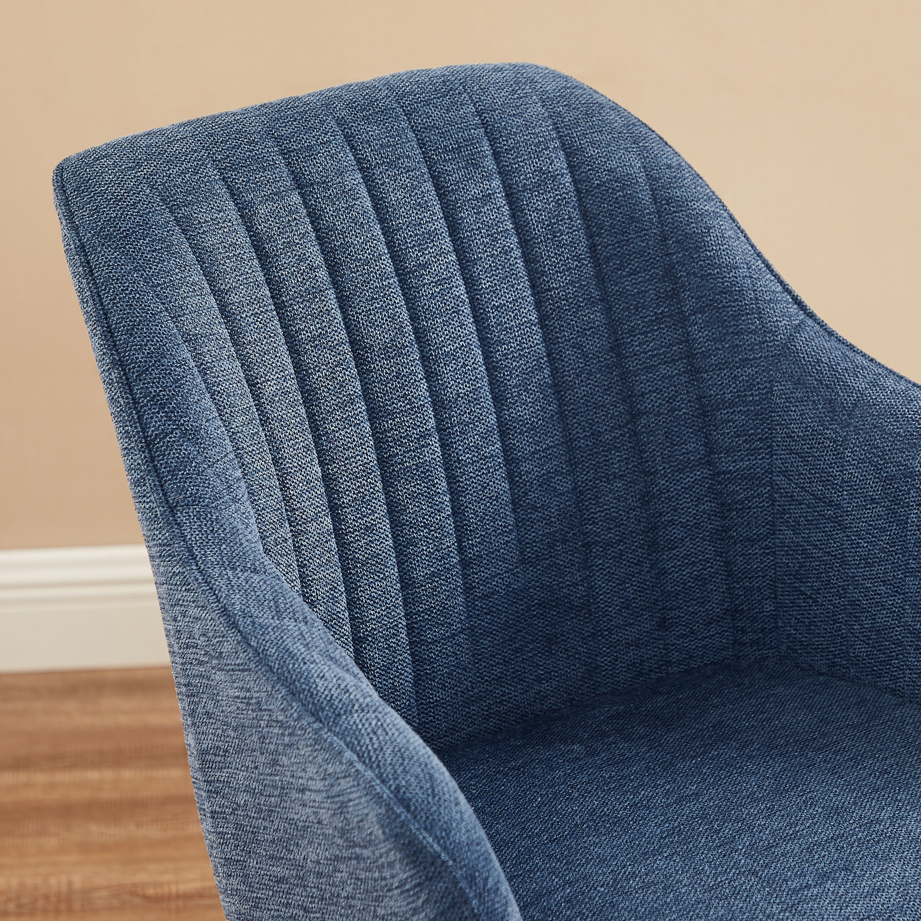 Art Leon Modern Home Office Swivel Arm Accent Chair with Wood Legs