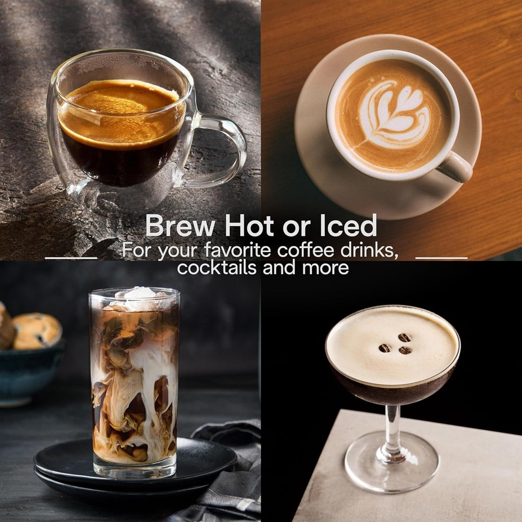 Automatic Espresso Machine with Manual Frother, Built-in Grinder, ECAM29043SB