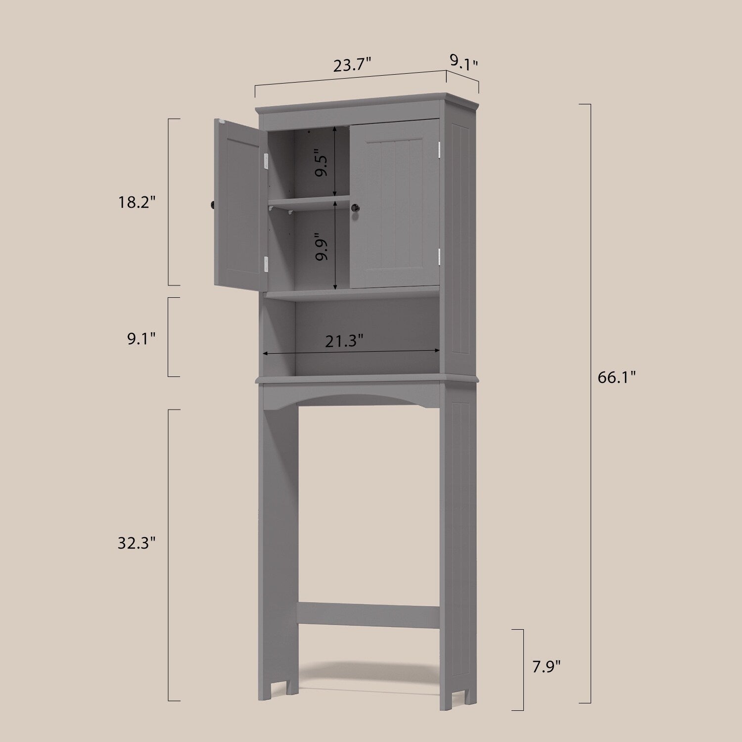 Bathroom Storage Cabinet, Toilet Storage Cabinet, Bathroom Shelf Over The Toilet, Space Saver Toilet