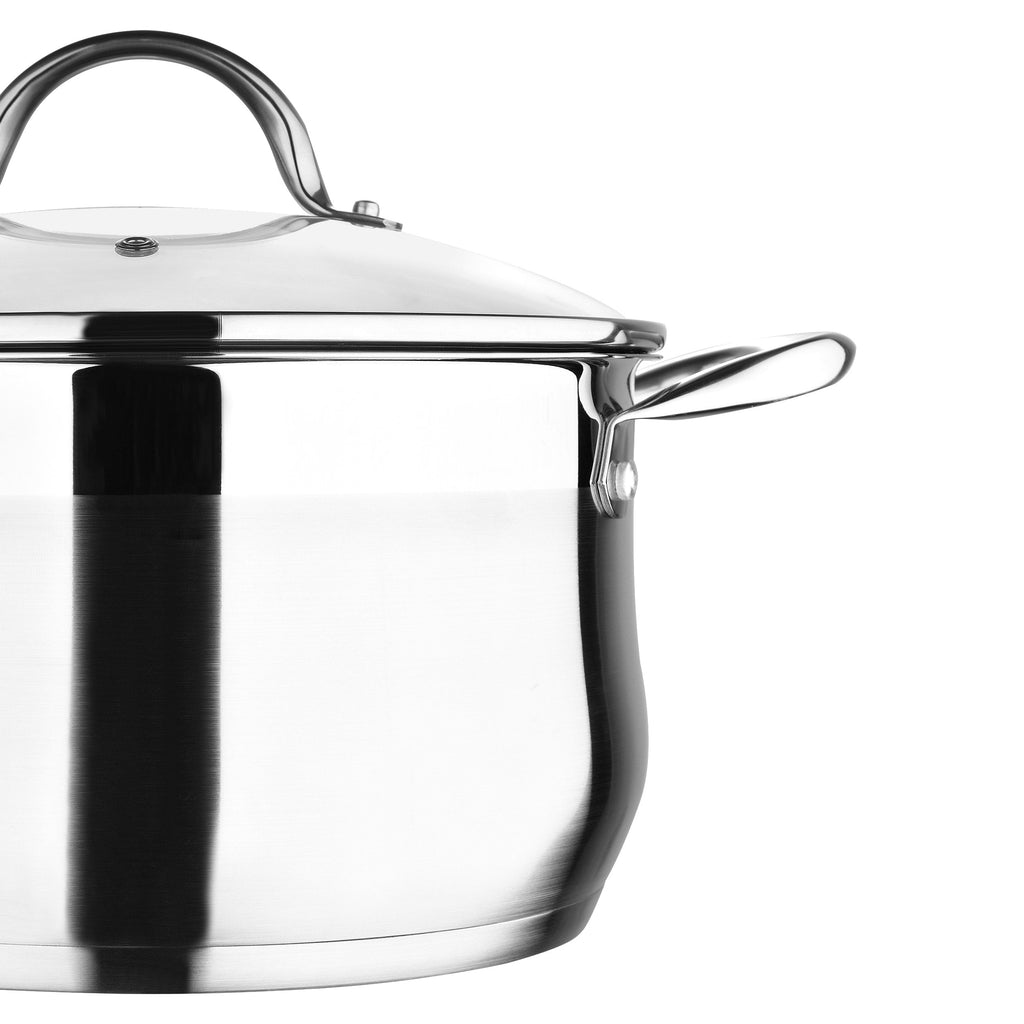 Bergner 12-Piece Stainless Steel Dishwasher Safe Induction Ready Set