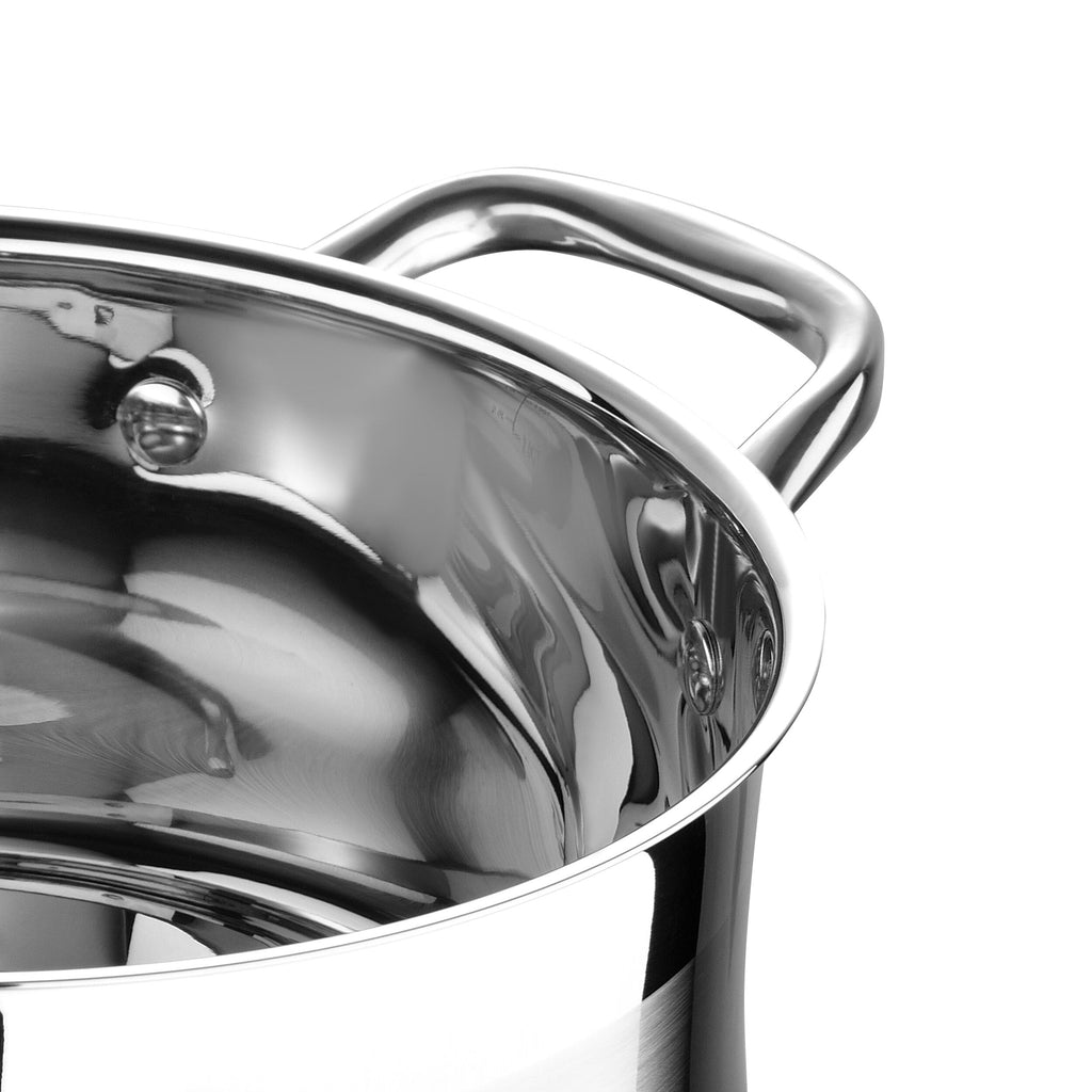 Bergner 12-Piece Stainless Steel Dishwasher Safe Induction Ready Set